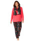 Plus Size Pajama Set With Coordinating Scarf