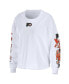 Women's White Philadelphia Flyers Celebration Cropped Long Sleeve T-shirt