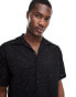 Jack & Jones boxy shirt in black lace