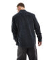 Lee unisex worker cord overshirt relaxed fit in charcoal