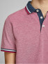 Men´s polo triko JJEPAULOS POLO SS NOOS Rio Red SLIM FIT