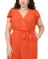 Plus Size V-Neck Flutter-Sleeve Jumpsuit