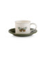 Botanic Garden Emerald Teacup and Saucer