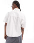 Vans mcmillan cropped shirt in white