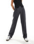 JJXX Mary high waisted tailored trouser in grey