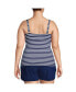 Plus Size DD-Cup V-Neck Wrap Underwire Tankini Swimsuit Top