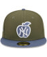 Men's Olive, Blue New York Yankees 59FIFTY Fitted Hat