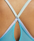 Women's Lux Bold Ombré Strappy-Back Sports Bra