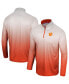 Men's White, Orange Clemson Tigers Laws of Physics Quarter-Zip Windshirt