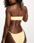 & Other Stories bandeau bikini top in yellow floral