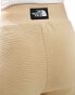 The North Face Hoden wide leg logo joggers in beige