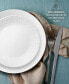 Embossed Linen Weave 12 Pc. Dinnerware Set, Service for 4