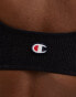 Champion crinkle bikini top in black