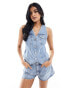 New Look denim waistcoat in blue