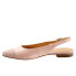 Trotters Halsey T2123-727 Womens Pink Leather Slingback Flats Shoes 5.5