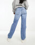 Bershka straight leg jeans in mid wash