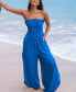 Women's Smocked Ruffle Tube Jumpsuit