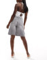 Pimkie longline denim jorts in washed grey