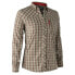 DEERHUNTER Heather Red Check long sleeve shirt