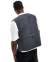 Lee unisex utility canvas vest in grey