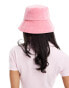 Juicy Couture diamante velour bucket hat in pink lemonade