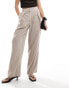 River Island wide leg trouser in beige