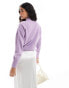 & Other Stories mock neck jumper in lilac