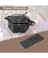 Portable Charcoal Grill Stove Rotatable with Foldable Body and Legs with Handles