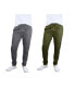 Брюки мужские Galaxy By Harvic Basic Stretch Twill Joggers, Pack of 2