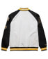 Men's Roberto Clemente White/Black Pittsburgh Pirates Cooperstown Collection Legends Lightweight Satin Raglan Full-Snap Jacket