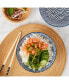 6" Wave Embossed Stoneware Ramen Noodle Bowls, Set of 2