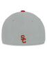 Men's Gray/Cardinal USC Trojans Mick Flex Hat