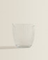 Lines design glass tumbler