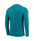 Комплект пижамы Concepts Sport Black, Teal Charlotte Hornets Long Sleeve T-Shirt & Pants Sleep Set