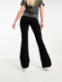 Vero Moda jersey flares with high waist in black