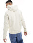 Tommy Jeans regular badge hoodie in off white