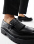 Pull&Bear loafer with tassle detail in black