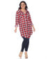 Plus Piper Stretchy Plaid Tunic