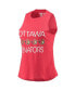 Женская пижама Concepts Sport Womens Red, Black Ottawa Senators Meter Tank Top and Pants Sleep Set