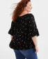 Plus Size Printed 3/4-Sleeve Top, Created for Macy's