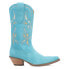 Dingo Sabana Embroidered Snip Toe Cowboy Womens Blue Casual Boots DI197-400