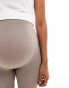 Mamalicious Maternity seamless legging in taupe