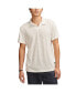 Men's Burnout Slub Jersey Johny Collar Polo Shirt