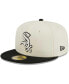 Men's Stone, Black Chicago White Sox Chrome 59FIFTY Fitted Hat