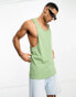 Brave Soul racer back vest in pale green