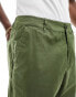 ASOS DESIGN tapered chinos in dark green