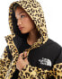 The North Face Reign On waterproof jacket in leopard print exclusive to ASOS