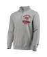 Men's Heather Gray Tampa Bay Buccaneers Heisman Quarter-Zip Jacket