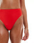 ASOS DESIGN Maya mix and match high leg high waist bikini bottom in red