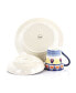 Zen Mozaik 16 Piece Luxurious Stoneware Dinnerware Set